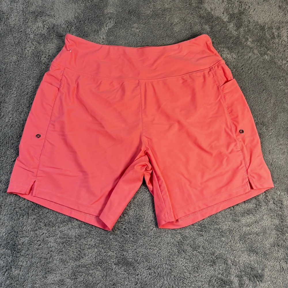 Gradual Womens Athletic Shorts Coral Pink XL Pockets Lined Running Hiking 7in